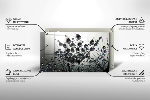 Protège plaque de cuisson Pissenlits et rosée