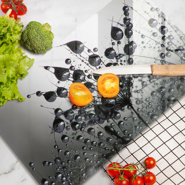 Protège plaque de cuisson Pissenlits et rosée