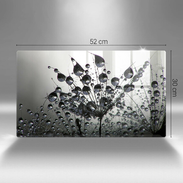 Protège plaque de cuisson Pissenlits et rosée