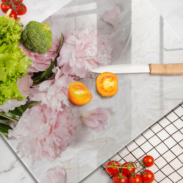 Protège plaque de cuisson Fleurs de roses délicates