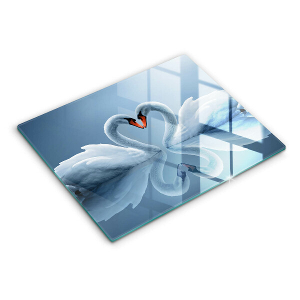 Protège plaque de cuisson Deux coeurs de cygne