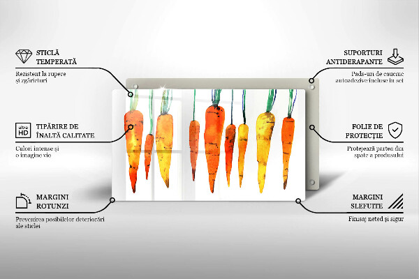 Protège plaque de cuisson Illustration de carotte
