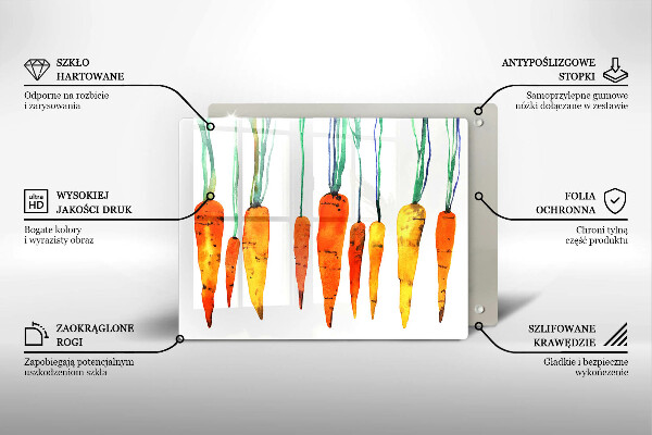 Protège plaque de cuisson Illustration de carotte