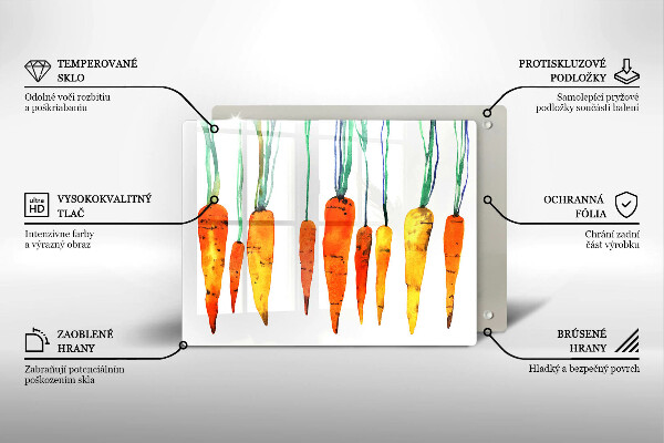 Protège plaque de cuisson Illustration de carotte