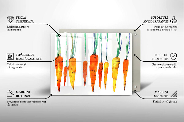 Protège plaque de cuisson Illustration de carotte
