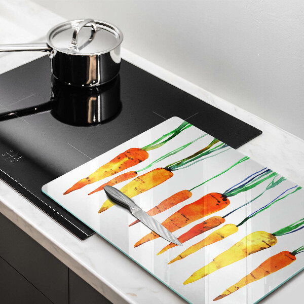 Protège plaque de cuisson Illustration de carotte
