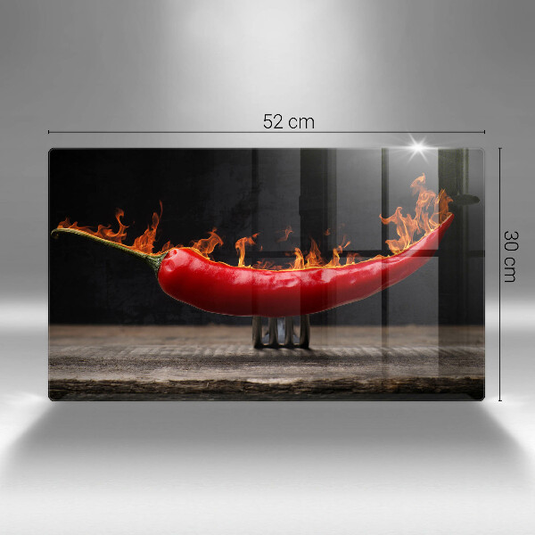 Protège plaque de cuisson Piment fort