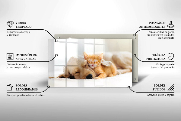 Protège plaque de cuisson Animaux chien et chat