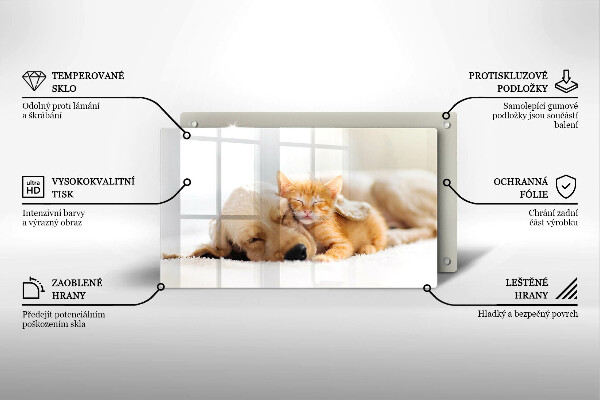 Protège plaque de cuisson Animaux chien et chat