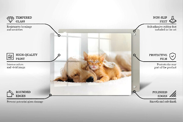 Protège plaque de cuisson Animaux chien et chat