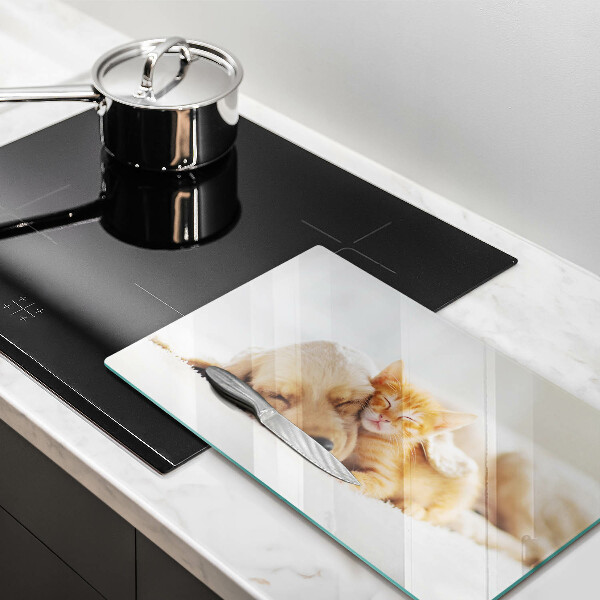 Protège plaque de cuisson Animaux chien et chat