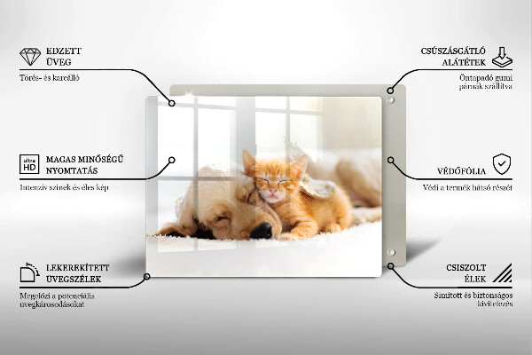 Protège plaque de cuisson Animaux chien et chat