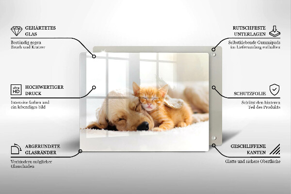 Protège plaque de cuisson Animaux chien et chat