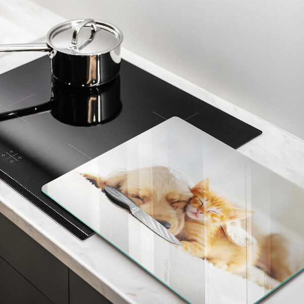Protège plaque de cuisson Animaux chien et chat