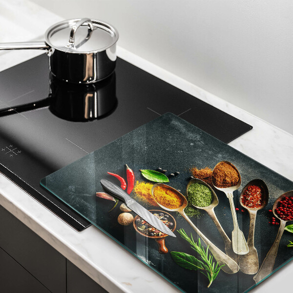 Protège plaque de cuisson Cuillères de cuisine d'épices