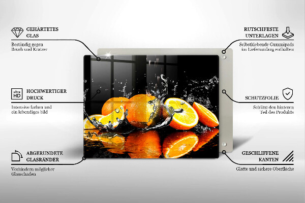 Protège plaque de cuisson Fruit orange juteux