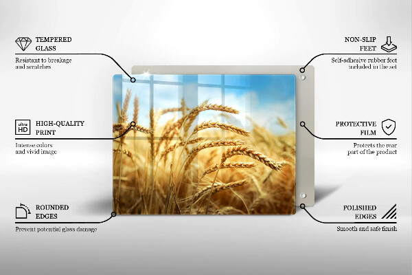 Protège plaque de cuisson Épis de céréales dans le champ