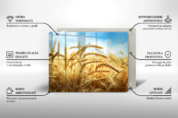 Protège plaque de cuisson Épis de céréales dans le champ