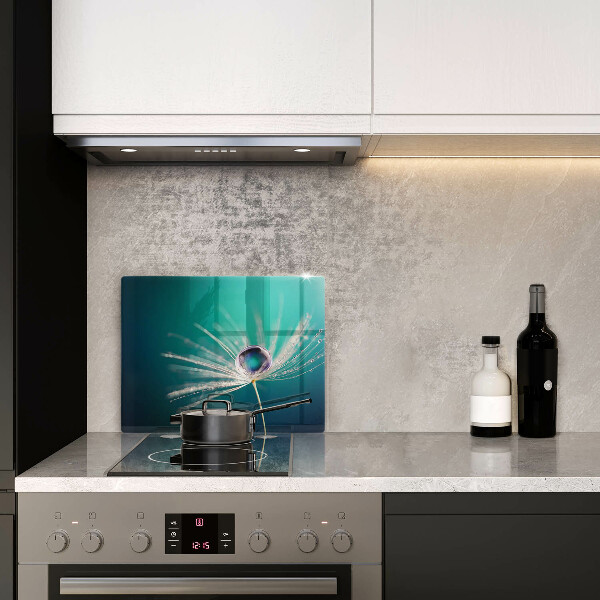 Protège plaque de cuisson Rosée sur un pissenlit