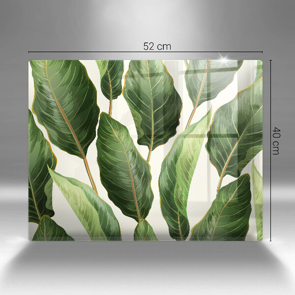 Protège plaque de cuisson Feuilles de banane