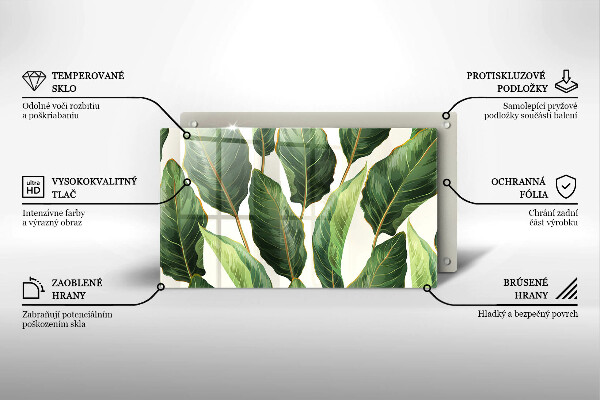 Protège plaque de cuisson Feuilles de banane