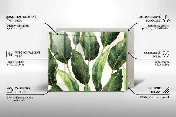 Protège plaque de cuisson Feuilles de banane