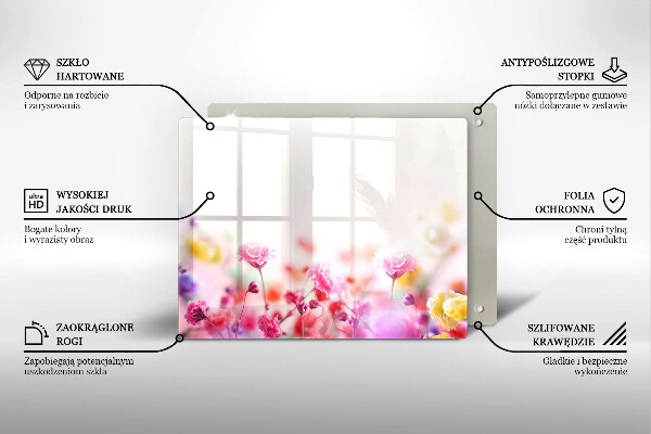 Protège plaque de cuisson Prairie fleurie