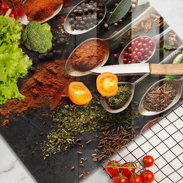 Cache plaque de cuisson Cuillères aux épices