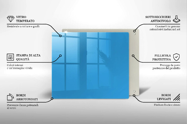 Protection plaque induction Couleur bleue