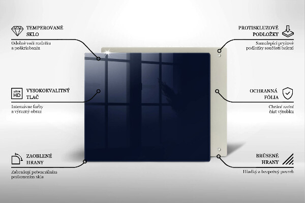 Protection plaque induction bleu marine