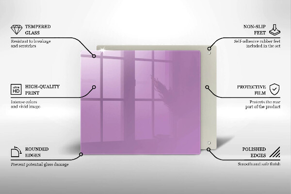 Protection plaque induction Couleur violette