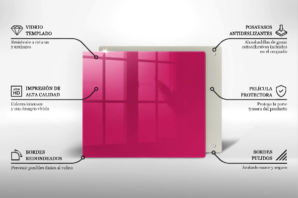 Protection plaque induction Couleur rose