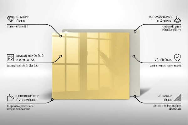 Protection plaque induction Jaune