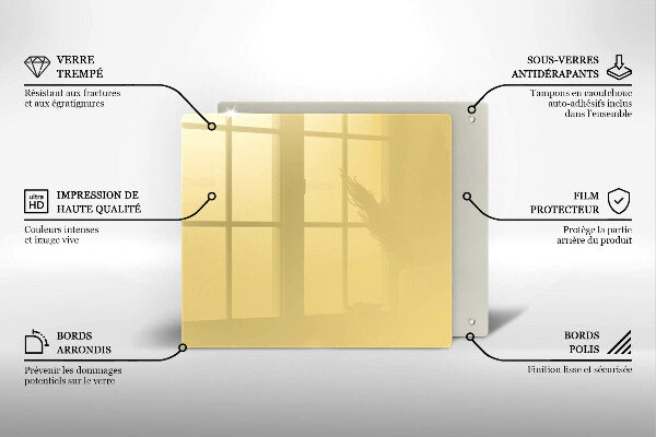 Protection plaque induction Jaune