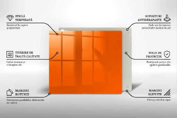 Protection plaque induction couleur orange