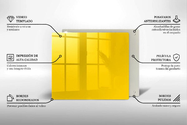 Protection plaque induction Jaune