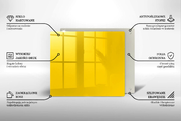 Protection plaque induction Jaune