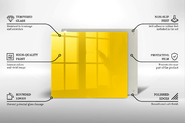 Protection plaque induction Jaune