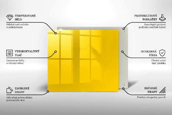 Protection plaque induction Jaune