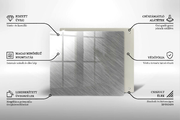 Cache plaque de cuisson Fond de texture métallique