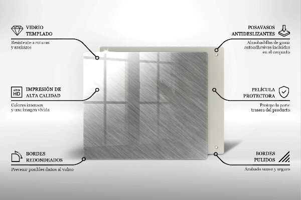 Cache plaque de cuisson Fond de texture métallique