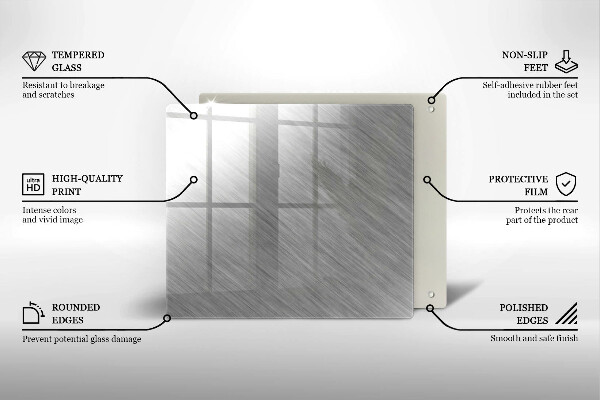 Cache plaque de cuisson Fond de texture métallique