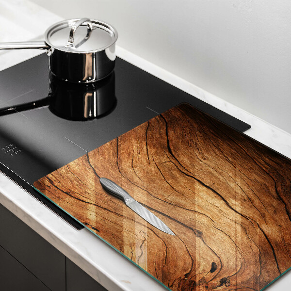 Cache plaque de cuisson Texture de planche de bois