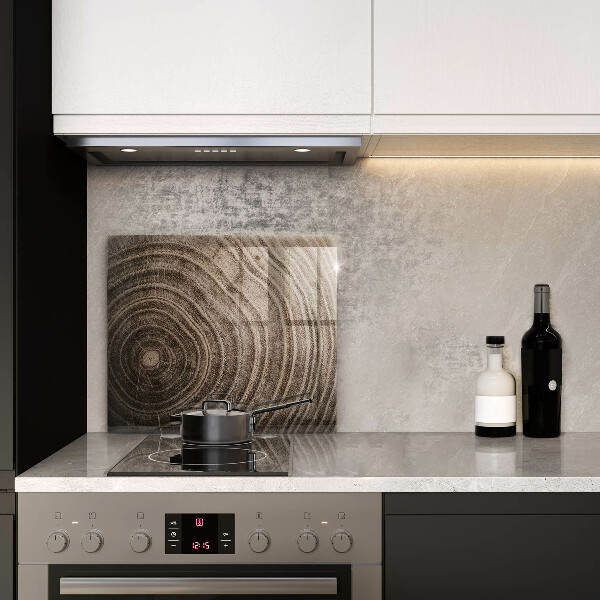 Cache plaque de cuisson Anneaux en bois