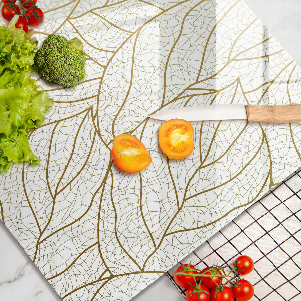 Cache plaque de cuisson Modèle de feuilles de dessin au trait