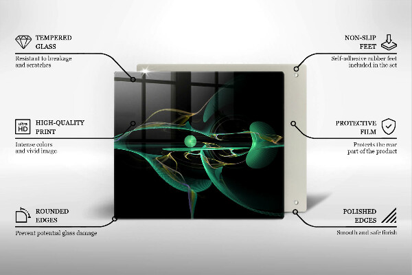 Cache plaque de cuisson Abstraction moderne