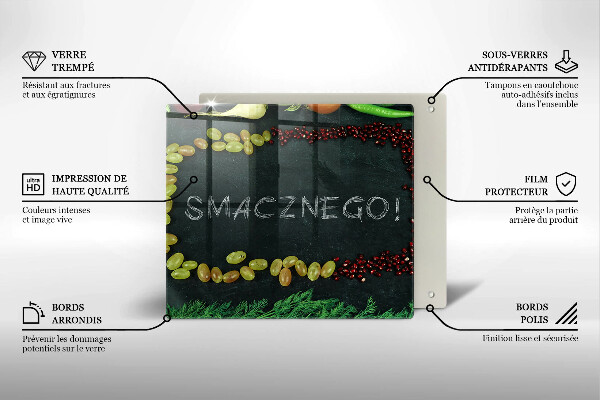 Cache plaque de cuisson Inscription Bon appétit !