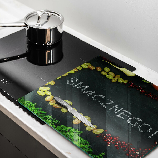 Cache plaque de cuisson Inscription Bon appétit !