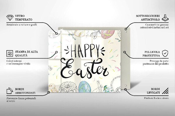 Cache plaque de cuisson Happy Easter