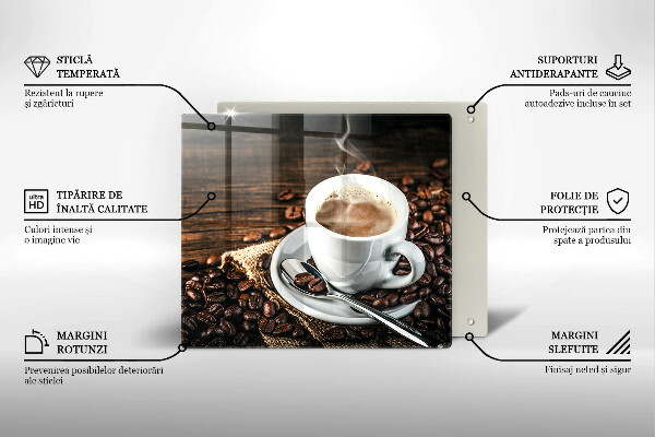 Protection plaque induction Tasse et grains de café